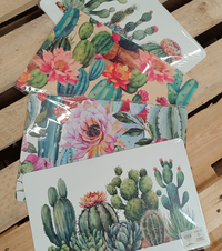 4-Piece Cactus Liberty Placemat Set 30x45 Tellini S.r.l. Wholesale Clothing